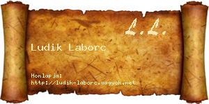 Ludik Laborc névjegykártya